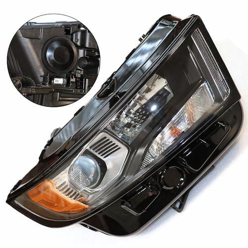 For 2015-2018 Ford Edge SE SEL Halogen Projector Right Headlight Assembly Replacement Black Housing Clear Lens (USA STOCK)